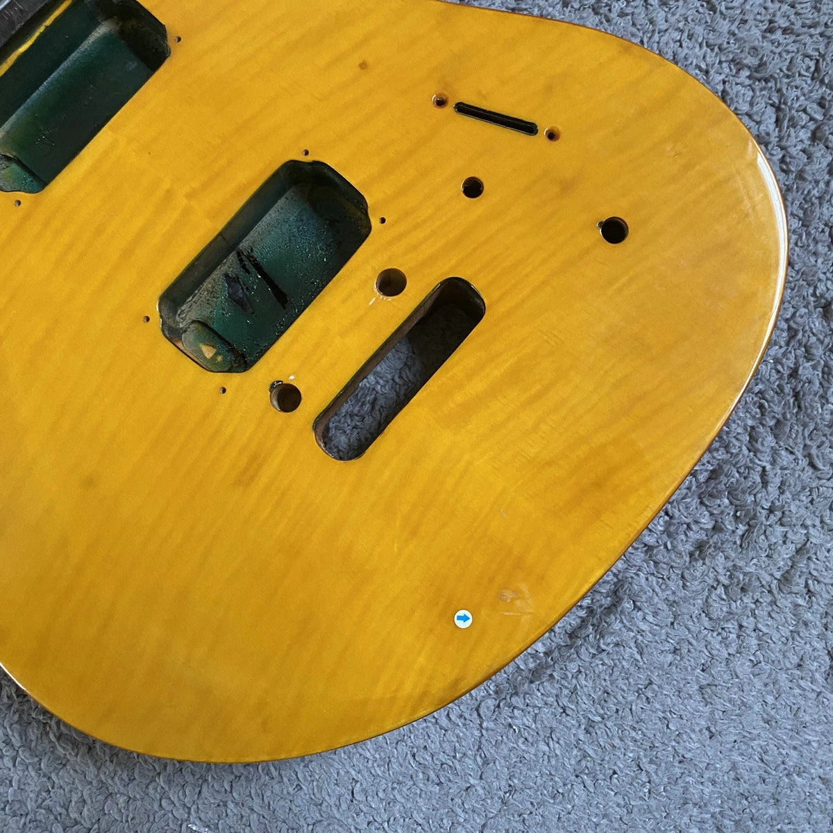22-Fret Custom Electric Guitar DIY Kit with Double Tremolo, Alder Wood Body