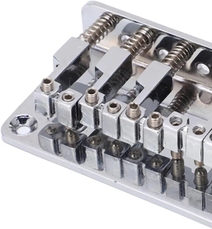 78mm Chrome Top Mount Guitar Fixed Hardtail Bridge