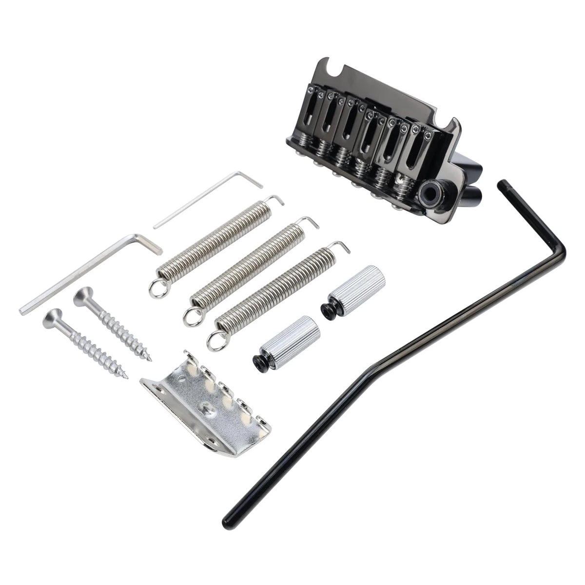 Black 2 Point Guitar Bridge Tremolo System Fit Fender Stratocaster ST