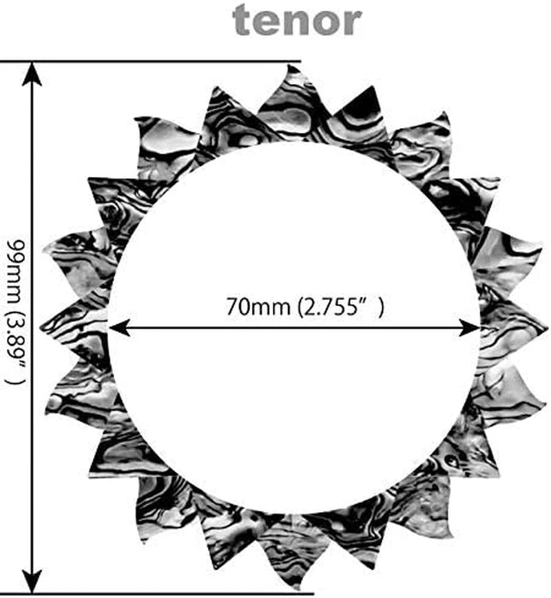 Abalone Sunflower Ukulele Soundhole Rosette Inlay Sticker Decal