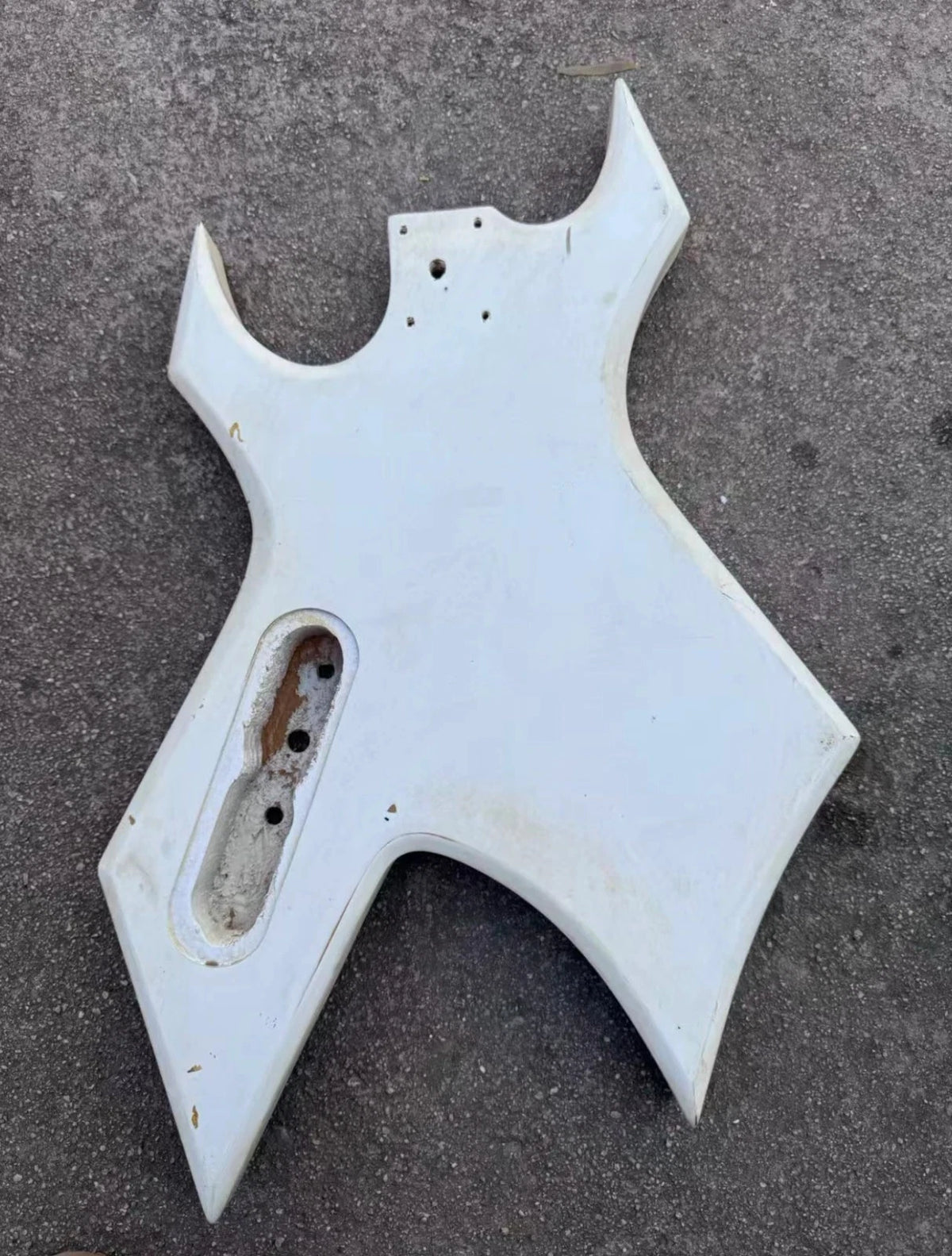 White HH Guitar Solid Basswood Body Fit Warlock Guitar