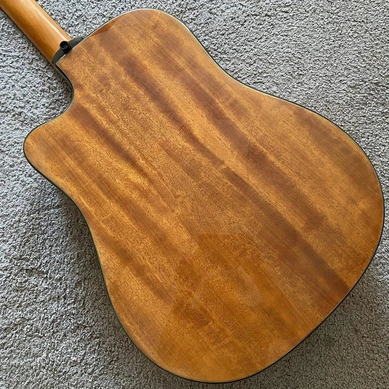 LAG 12-String Acoustic Electric Guitar, Mahogany Neck, Rosewood Fingerboard