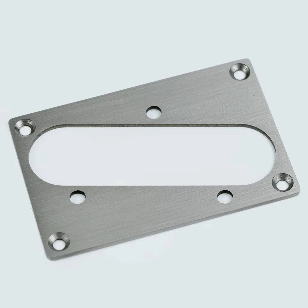 Brushed Stainless Steel Guitar Bridge Base Plate Pickup Frame Fit Tele