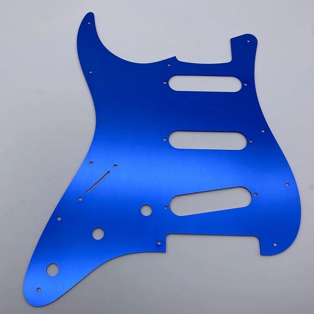 Blue Aluminum Guitar SSS Pickguard Scratch Plate Fit Strat ST