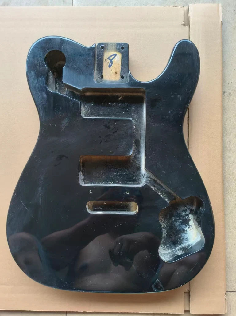 Black HH Guitar Solid Body DIY Project Fit Tele TL