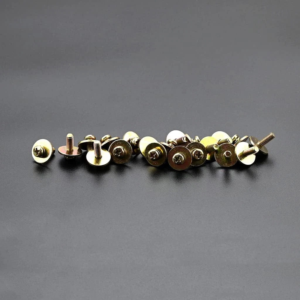20x Metal Drum Set Lug Claw Hook Mount Screws Washer Fit Snare/Tom/Bass Drum