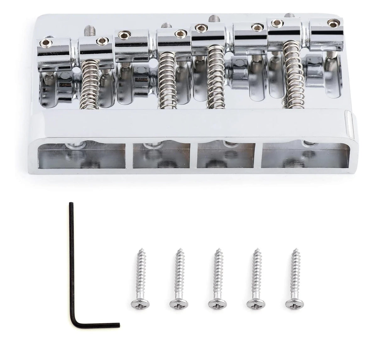 4 String Bass Fixed Bridge Brass Saddles Fit Precision/Jazz Bass