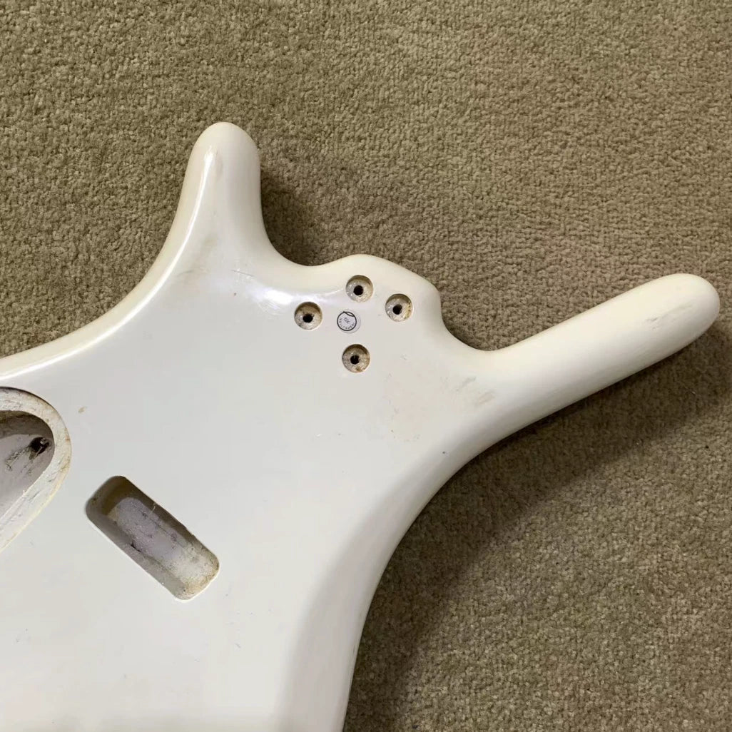 4 String Bass Body in White, Active Routing Fit Warwick