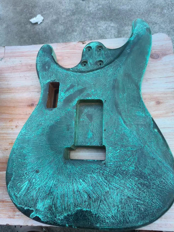 Custom Green Finish Guitar Solid Body DIY Project Fit ST