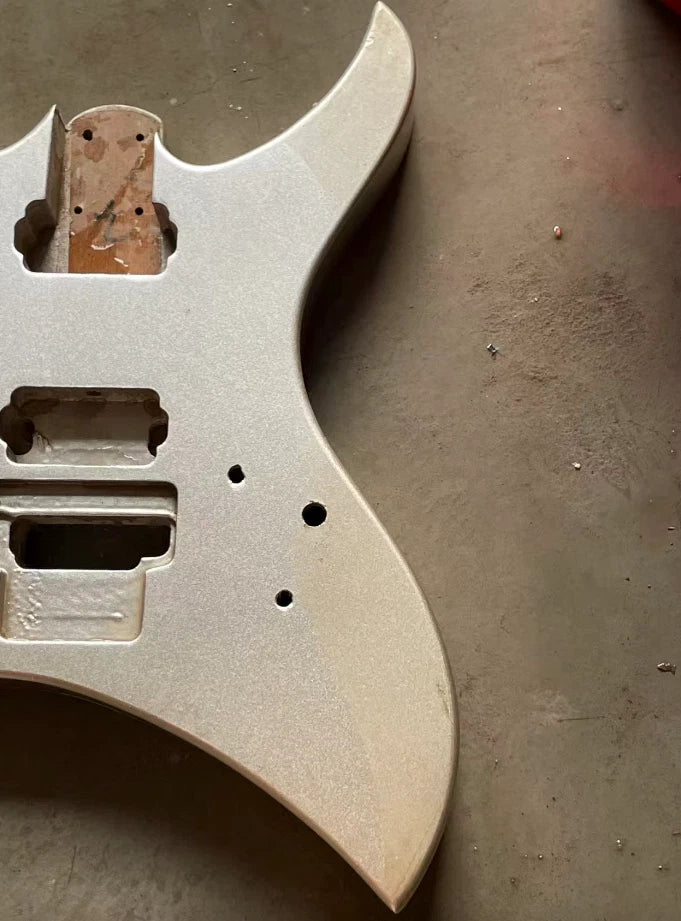 Metallic Grey HH Guitar DIY Body Fit Aria Urchin Vintage Project