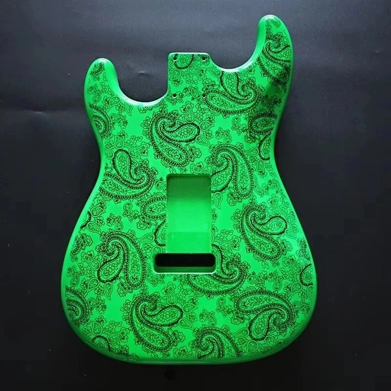 Green Paisley Alder Wood Guitar Body Fit ST