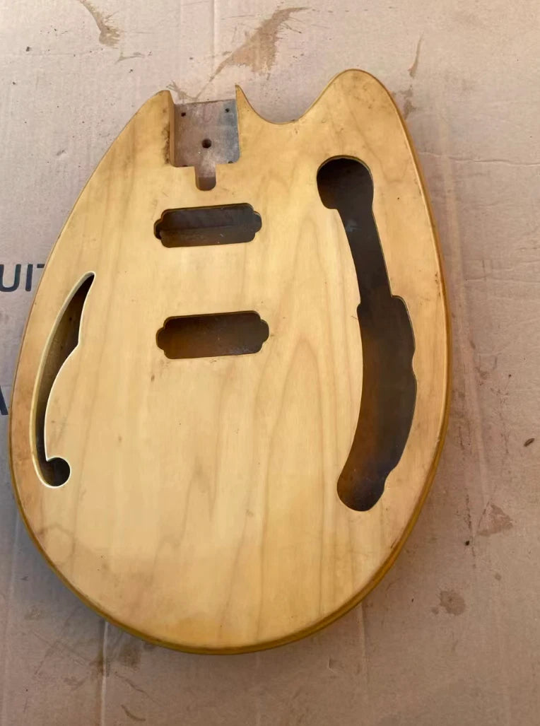 Project Guitar Body, HH with F Hole Fit Teisco May Queen DIY