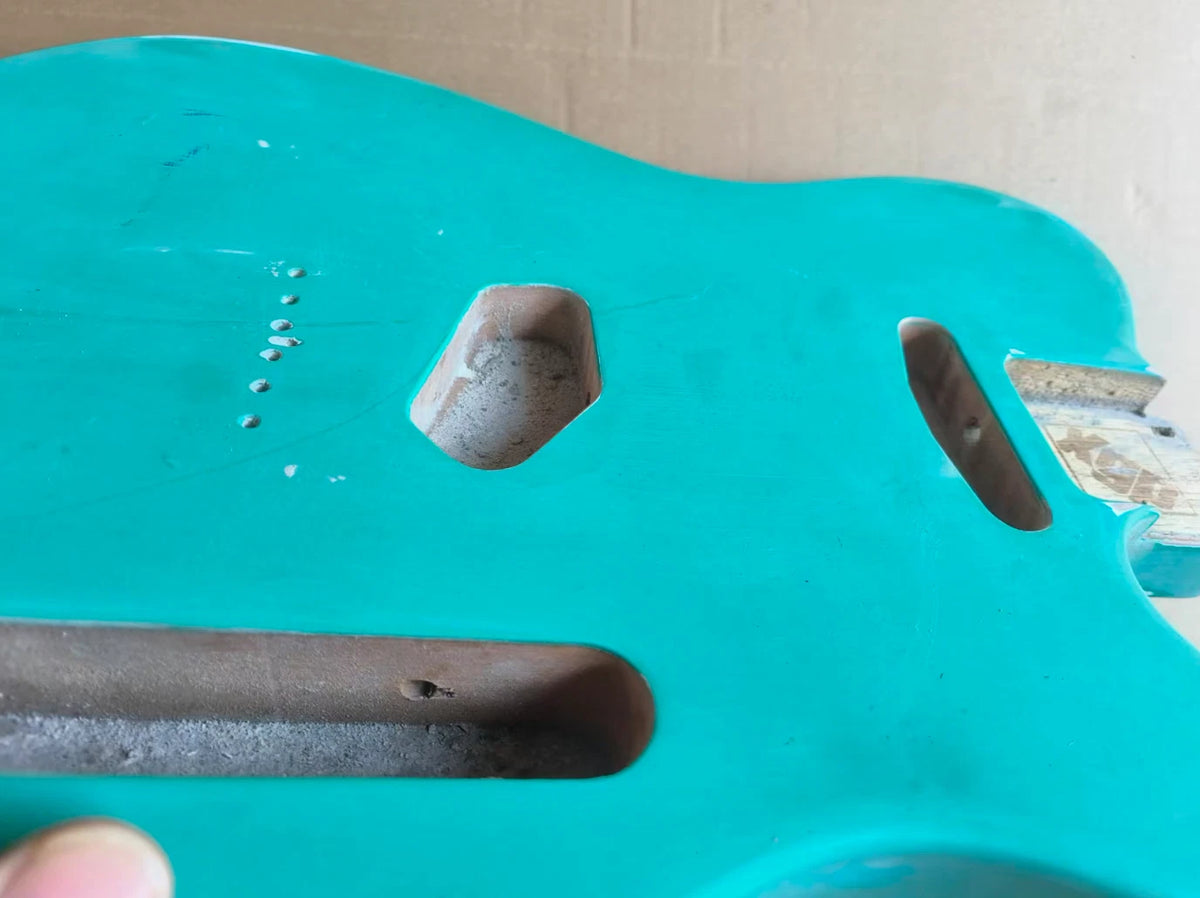 Blue Guitar DIY Project Body For TL, String Through Bridge