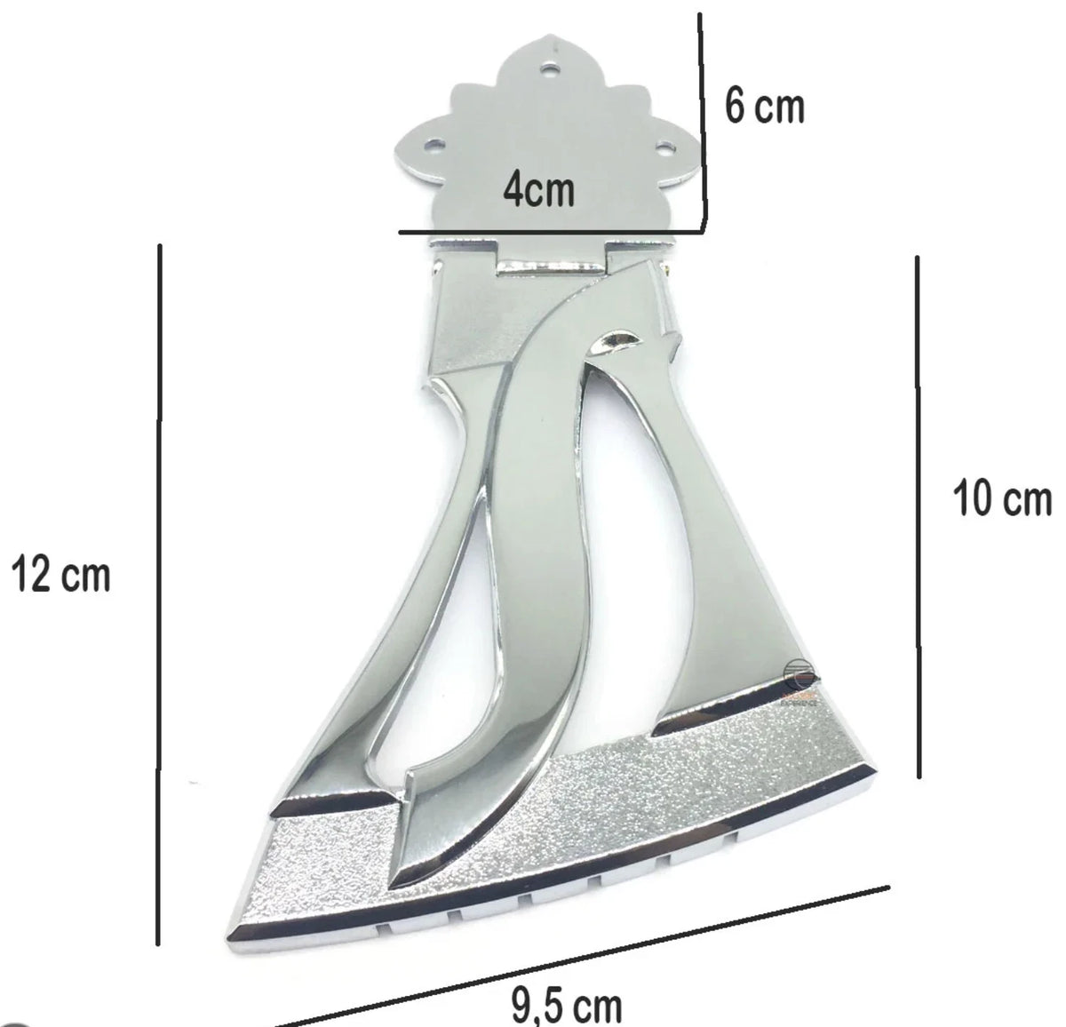Chrome Semi Hollow Jazz Guitar Tailpiece Trapeze