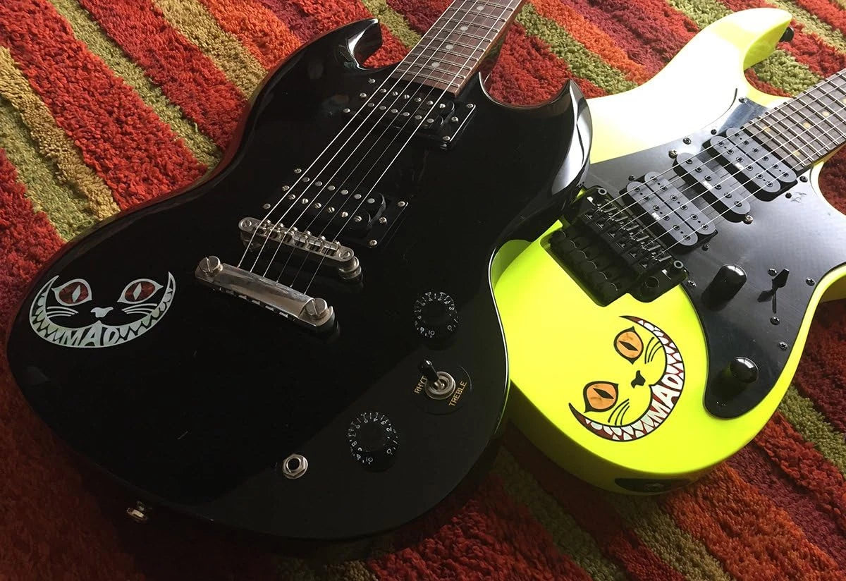 Mad Cat Guitar and Bass Body Inlay Sticker Decal