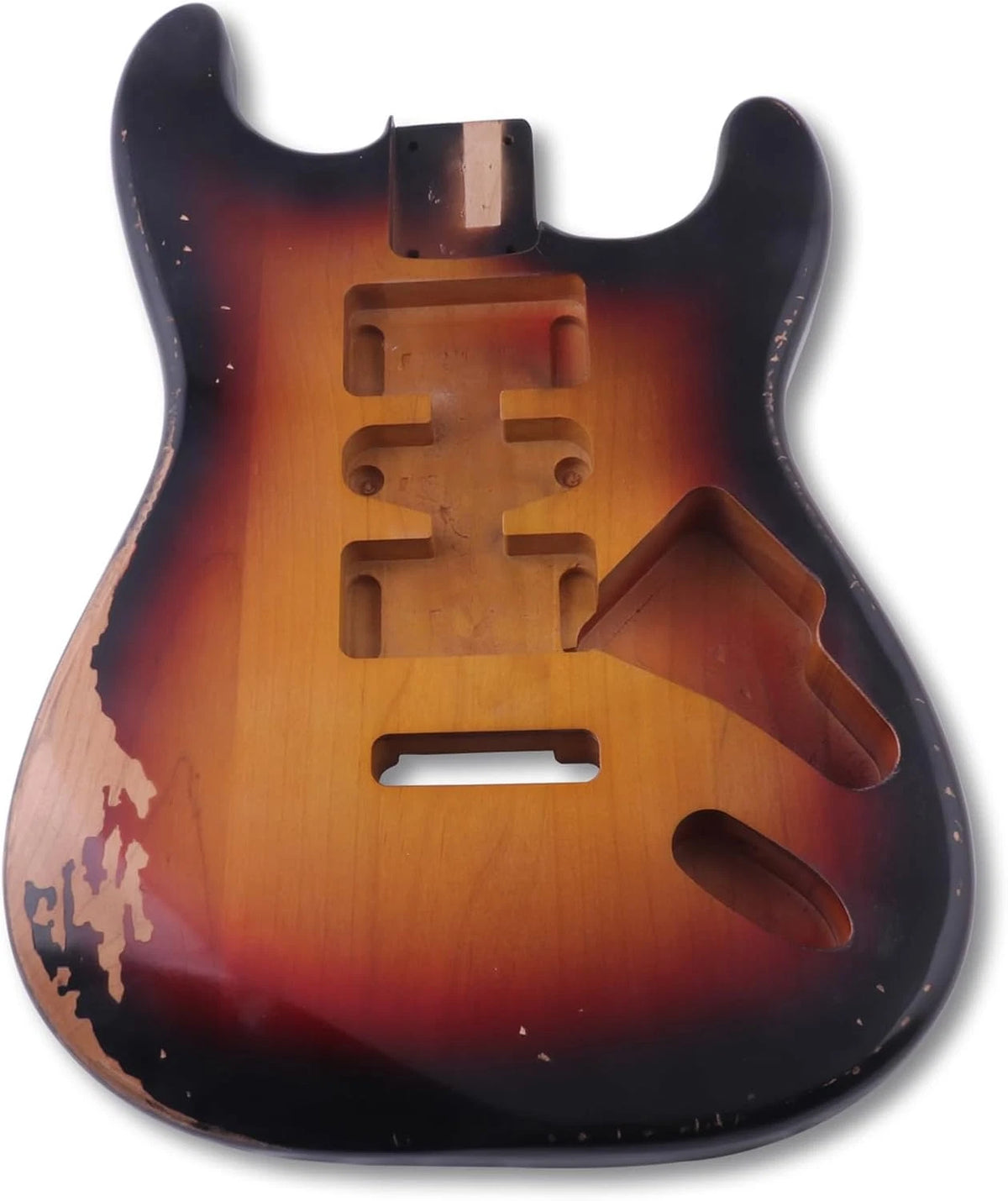 Alder Wood Sunburst Color Guitar Solid Body Fit Stratocaster Strat
