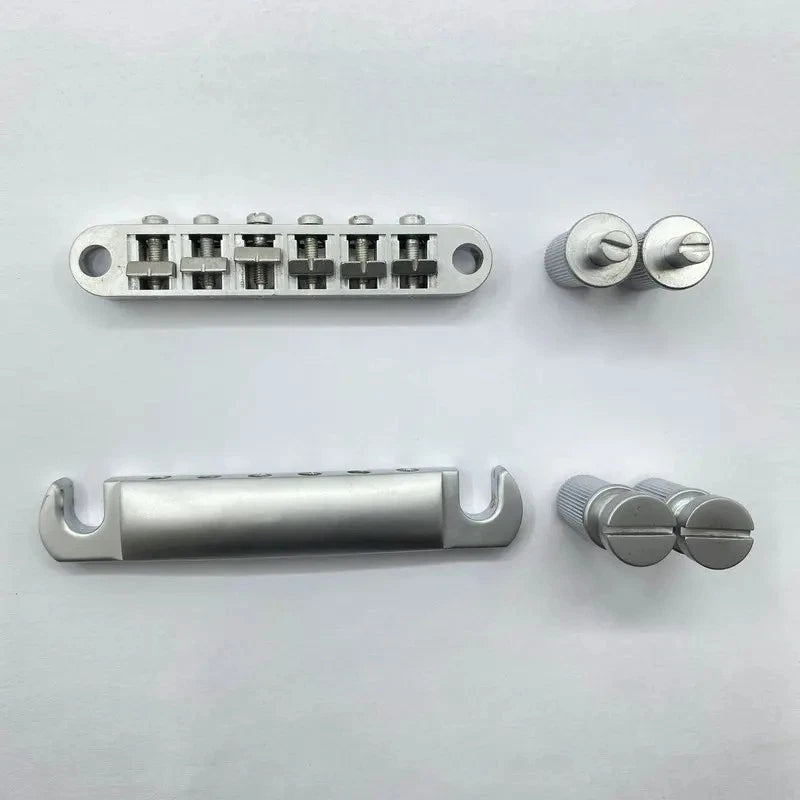 Satin Silver Guitar Tune O Matic Bridge Tailpiece For Epiphone,Ibane<wbr/>z,Gibson,ESP