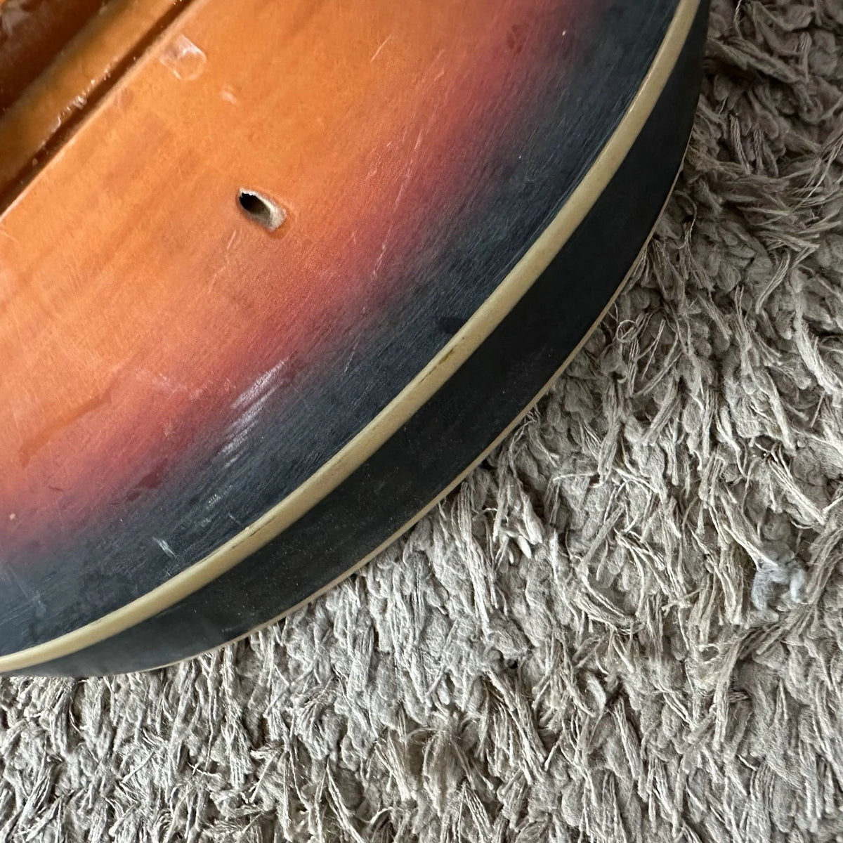 Hawaiian Slide Electric Guitar DIY Project, Tiger Maple Sunset Finish