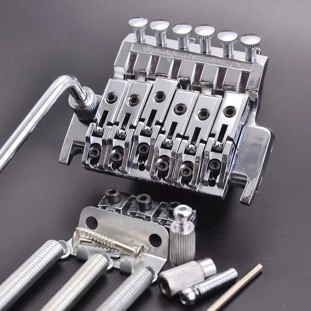 Chrome Double Locking Guitar Tremolo System Set Fit Ibanez,Washbur<wbr/>n,Peavey,ESP