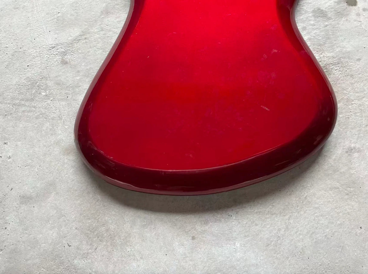 Red DIY Project Guitar Body Fit Sharkfin Guitars