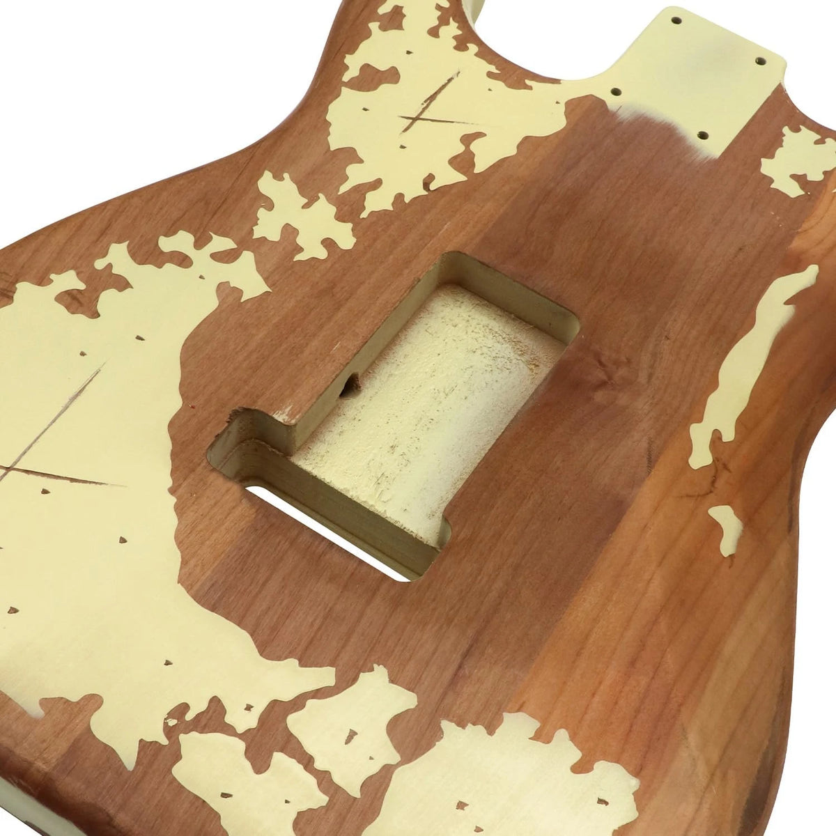 Relic Alder Wood Cream Guitar Body For ST