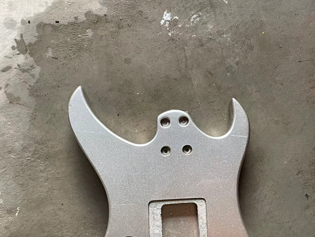 Metallic Grey HH Guitar DIY Body Fit Aria Urchin Vintage Project