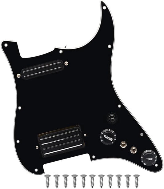 HS Guitar Dual Blades Pickups Loaded Prewired Pickguard Fit Strat ST