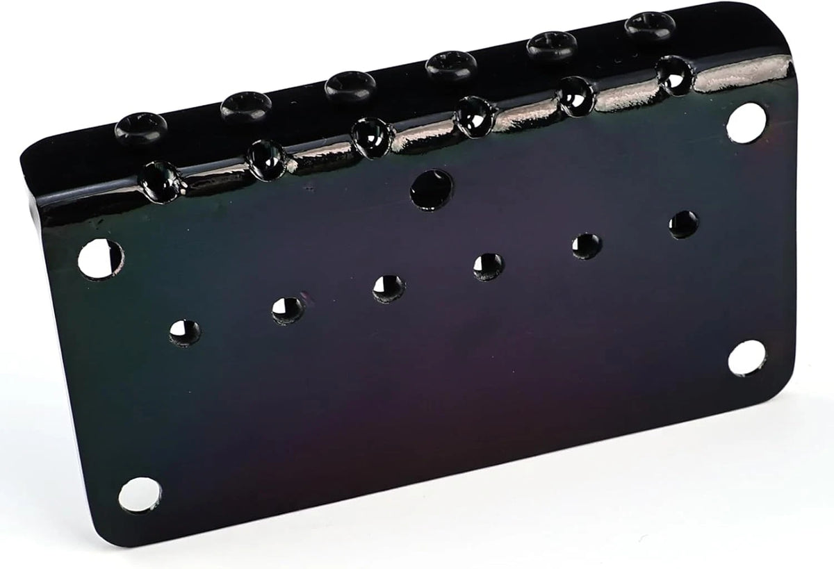 Fixed Black Guitar Hardtail Bridge Fit Stratocaster Strat