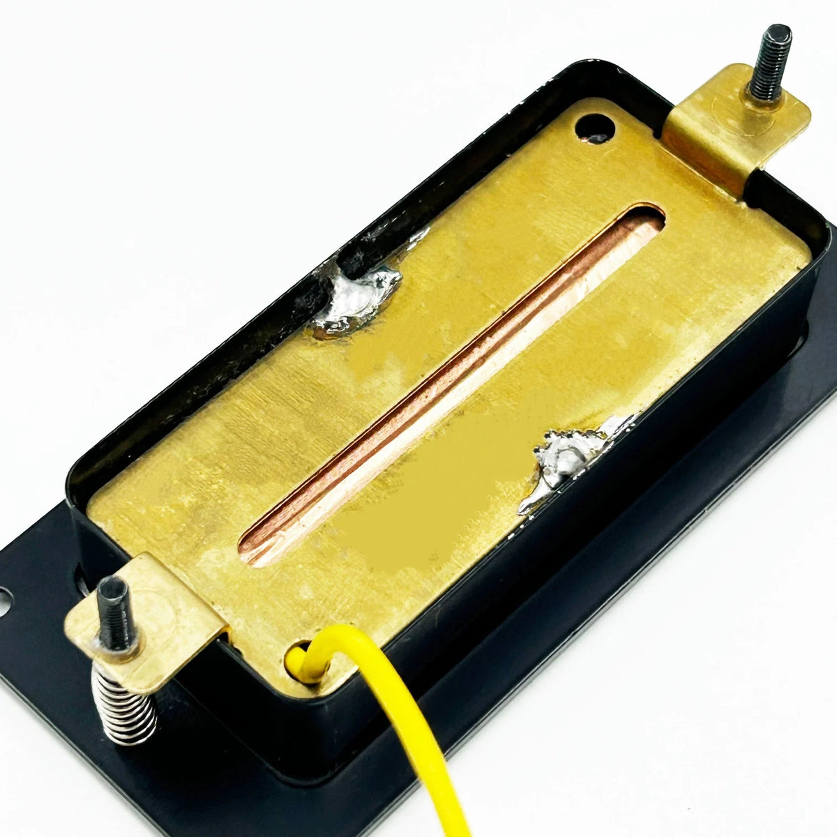 Black Mini Guitar Humbucker Pickups Set Pair, 50mm Neck/52mm Bridge