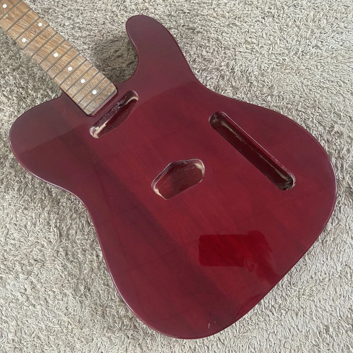 Electric Guitar Semi Finished Basswood Body, Rosewood Fingerboard