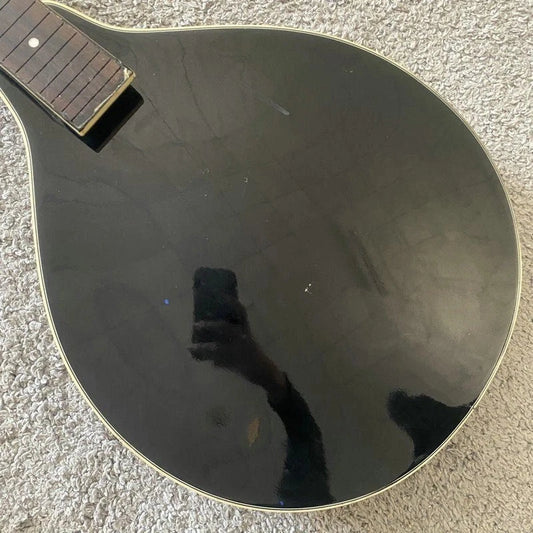 Black 8 String Mandolin Project, Spruce Top, Mahogany Body, Rosewood Fingerboard