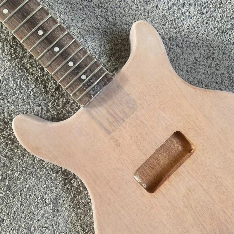 DIY Project Guitar Mahogany Body and Neck, Rosewood Fingerboard