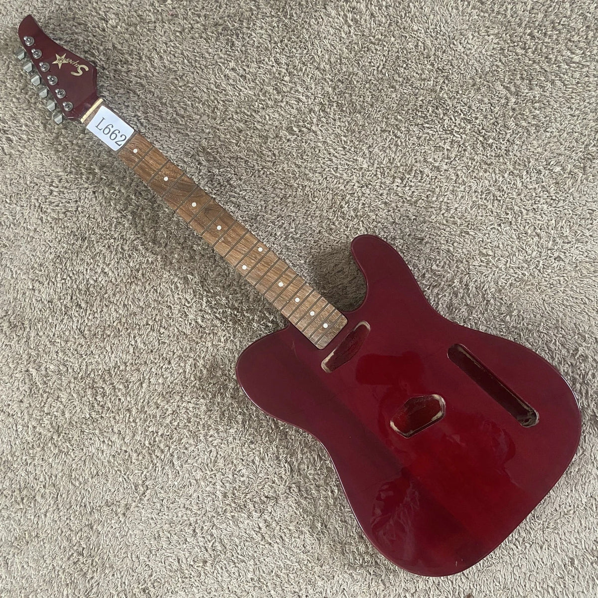 Electric Guitar Semi Finished Basswood Body, Rosewood Fingerboard