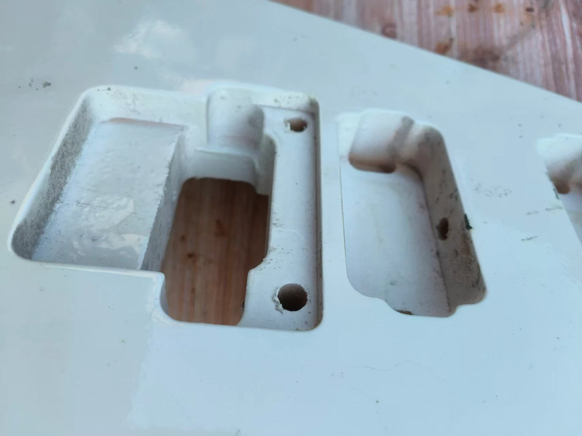 White HH V Shaped Guitar Body DIY Project Fit Flying V