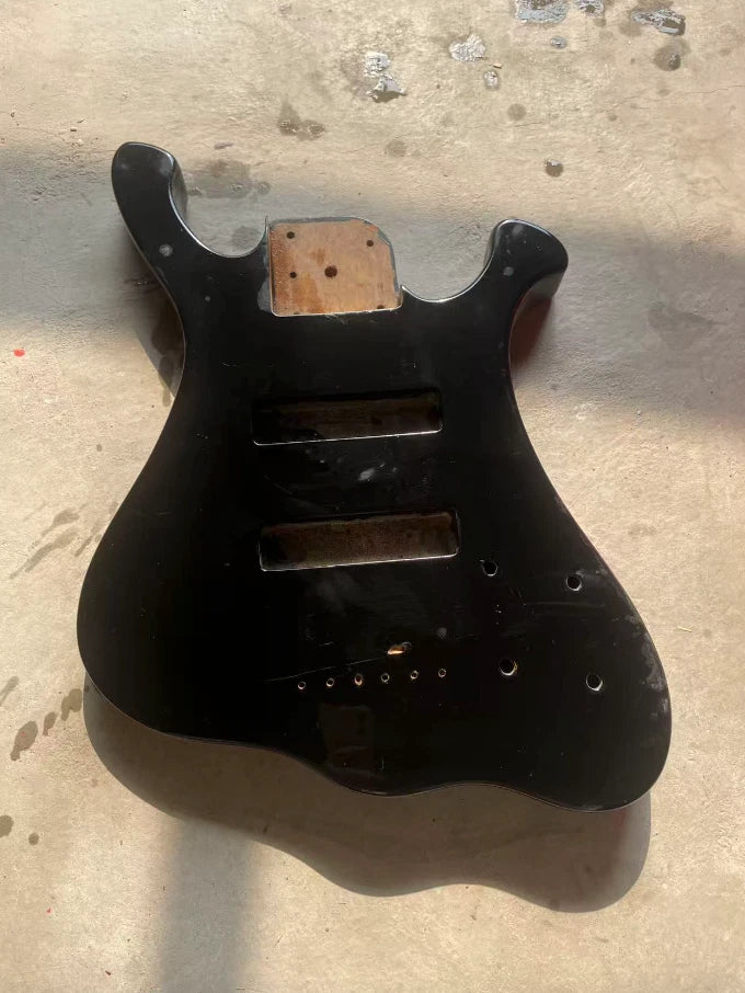 DIY Project Custom Bass Guitar Body Black