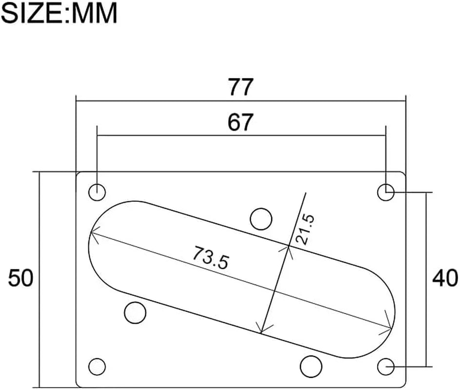 Chrome Guitar Bridge Pickup Ring Mounting Frame Fit Telecaster Tele Guitars