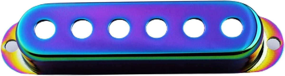Rainbow Finish Metal Guitar Single Coil Pickups Covers 52MM Fit STrat