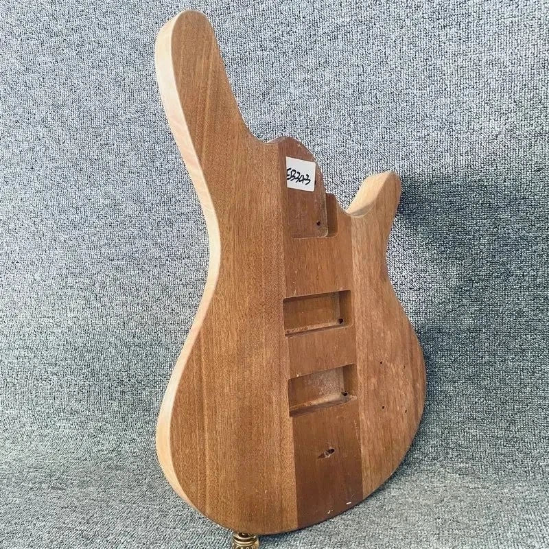 Mahogany Wood 4 String Electric Bass DIY Project Body