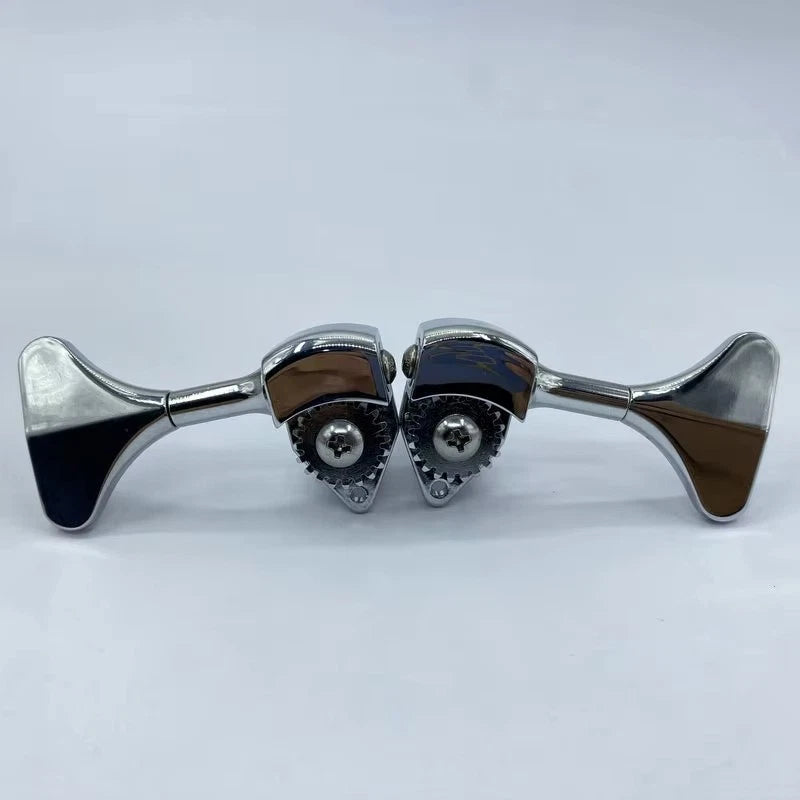 R2L2 Chrome Bass Guitar Machine Heads Tuning Pegs Keys