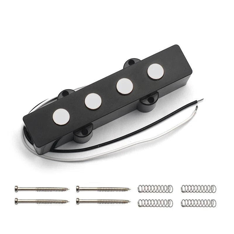 Neck and Bridge 4 String Bass Flate Pole Ceramic Pickups Fit Jazz Bass