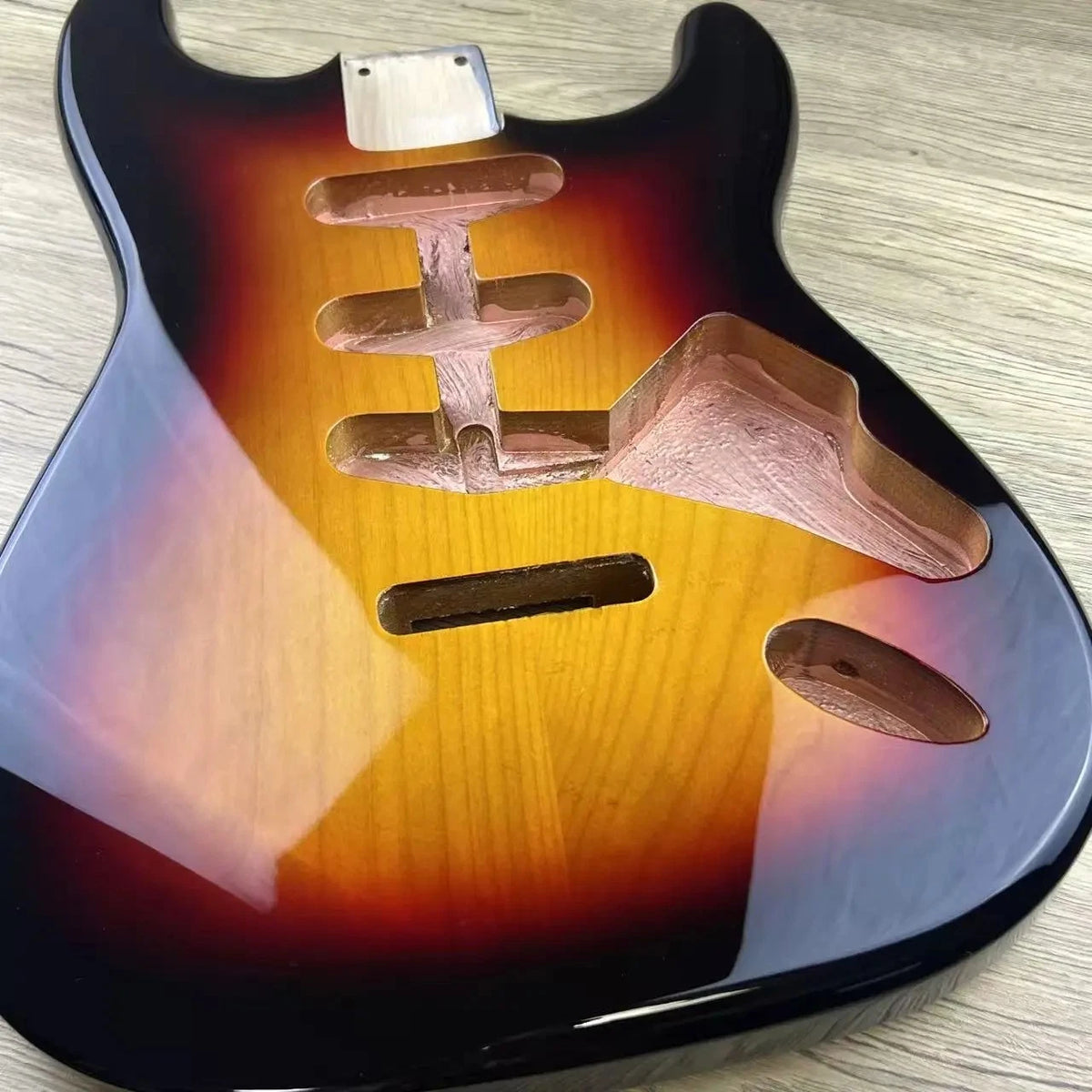 Sunburst Alder Wood Guitar Body Fit Strat ST
