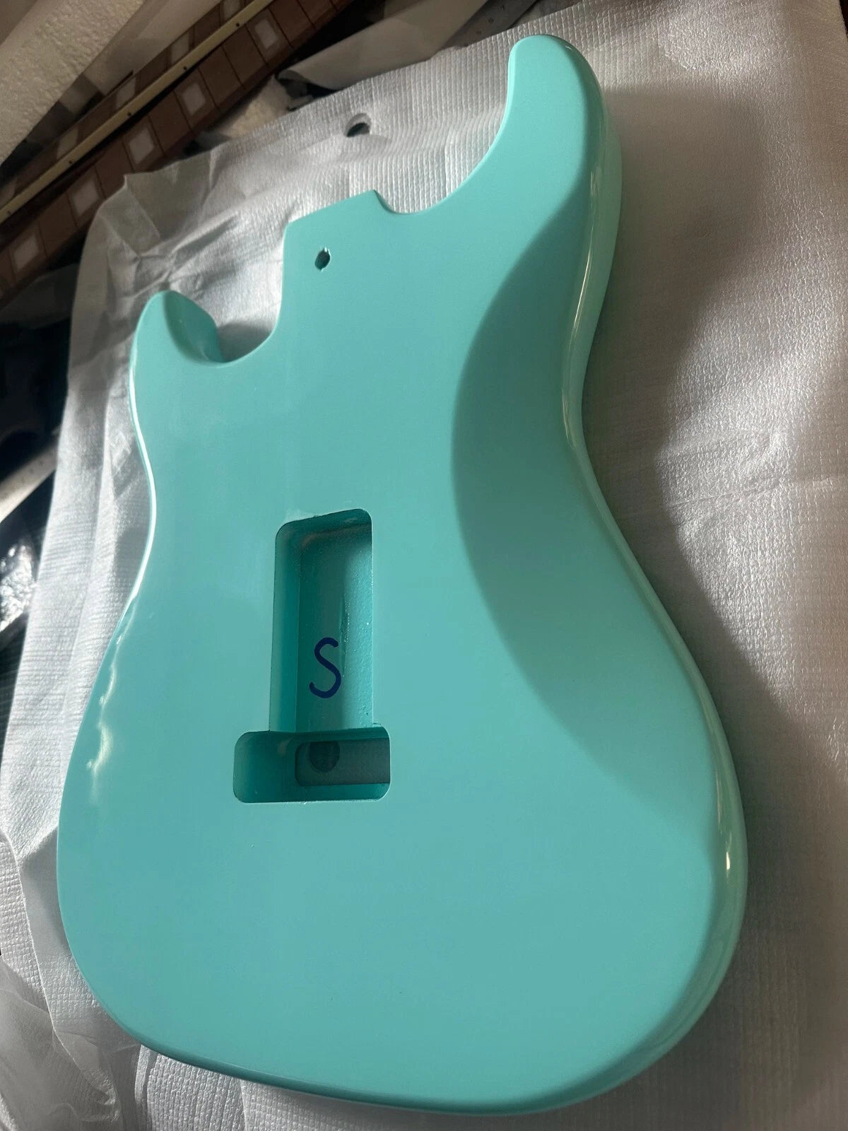Glossy Light Blue Guitar Basswood Body Fit Strat ST