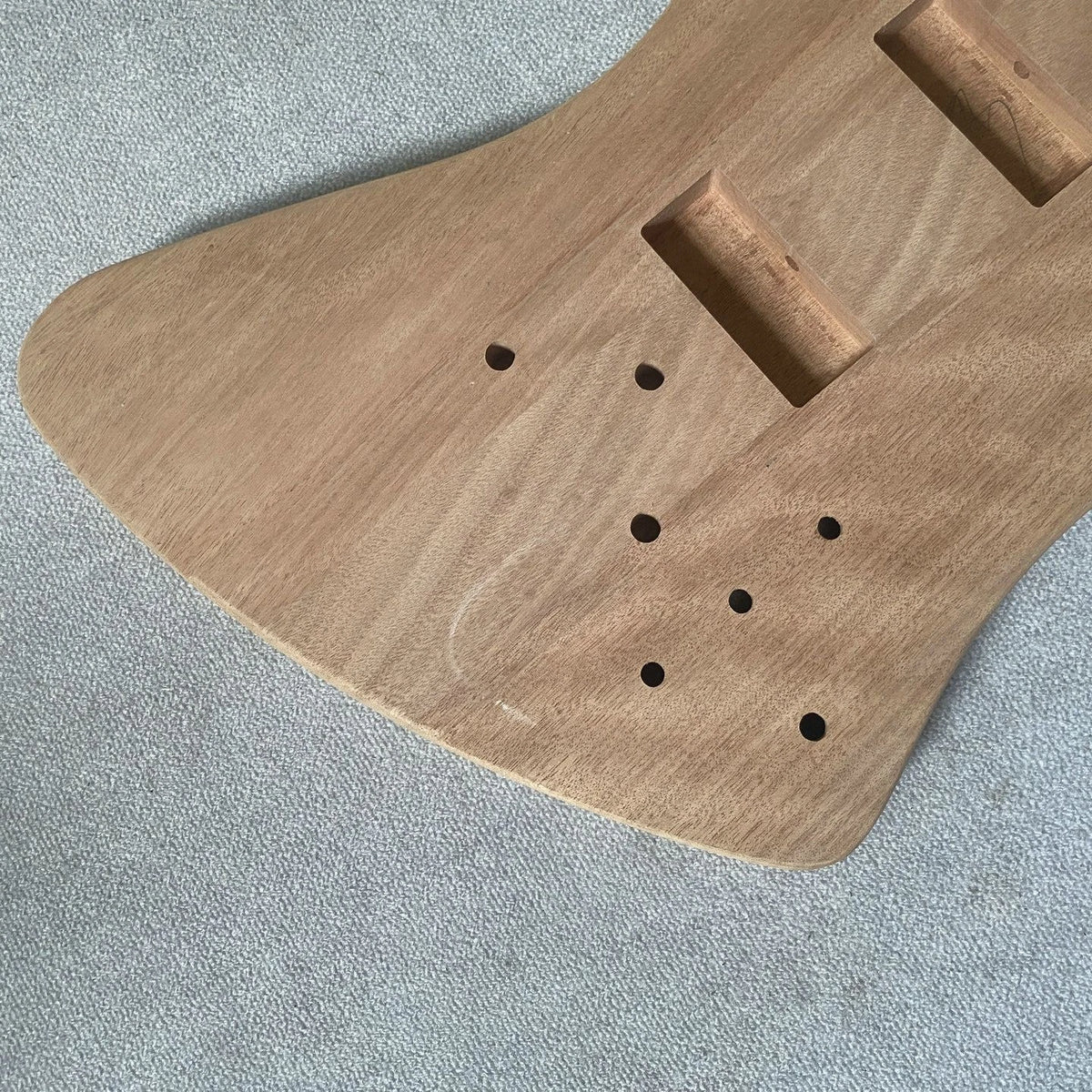 Custom 4 String Bass Body, Mahogany, Unfinished
