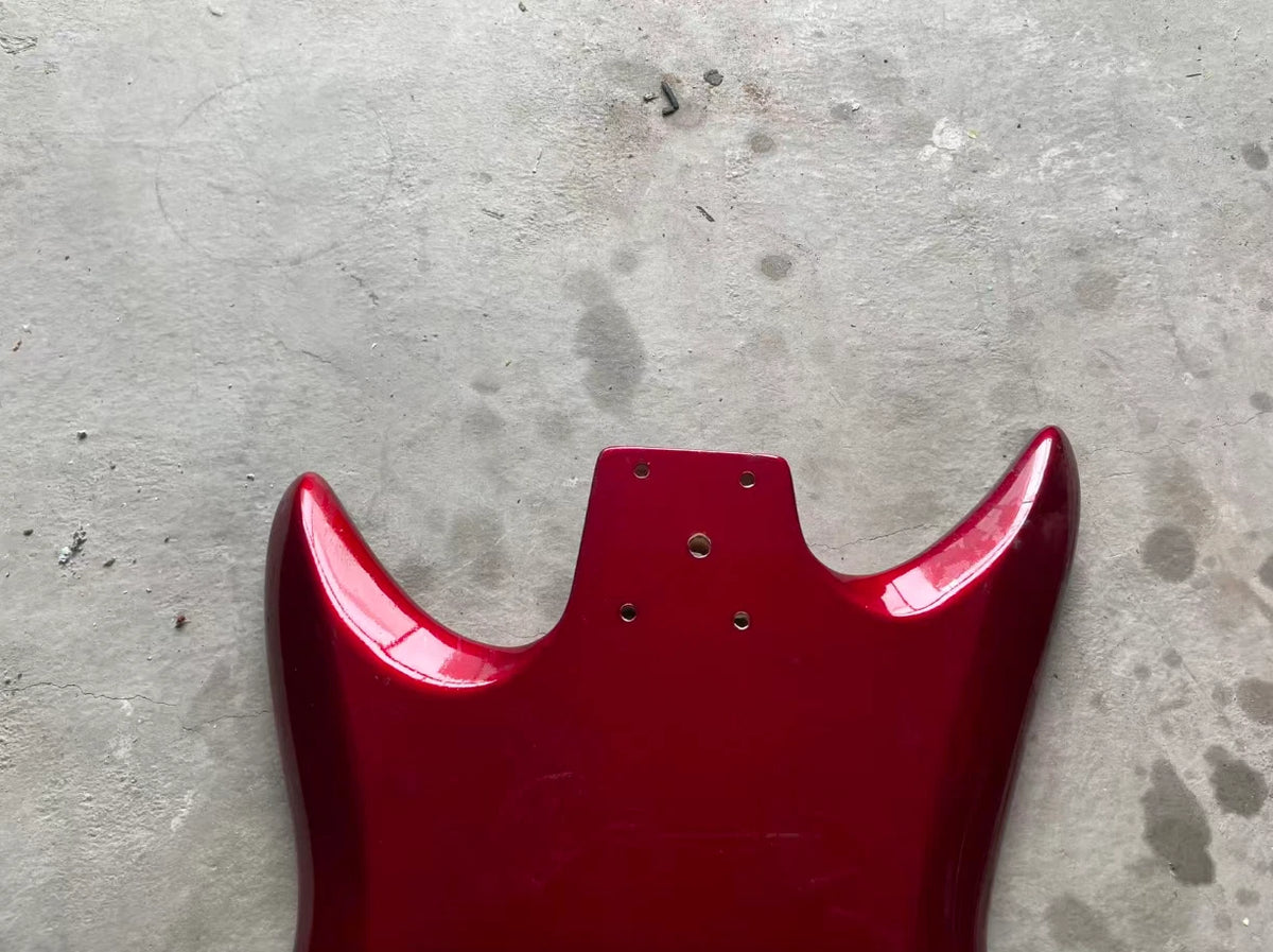 Red DIY Project Guitar Body Fit Sharkfin Guitars