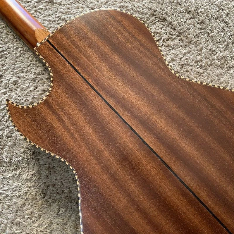 10 String Crossover Acoustic Electric Guitar, Solid Red Pine Top, Mahogany Neck