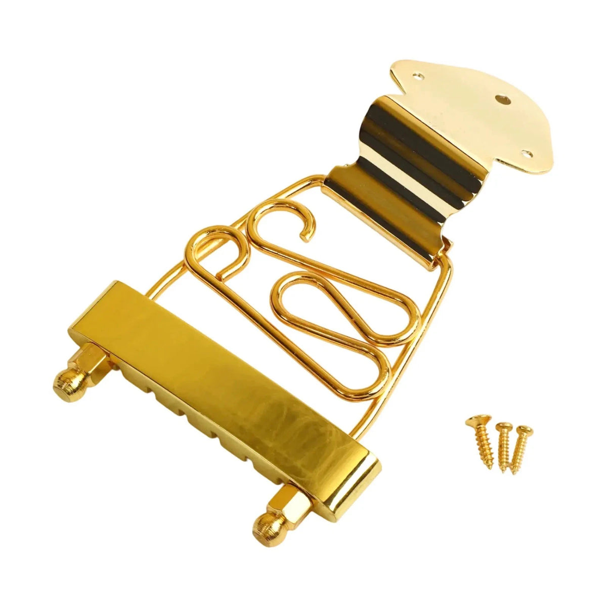 Gold Semi Hollow Jazz Guitar Short Tailpiece Trapeze Fit Epiphone,Ibane<wbr/>z,Cort