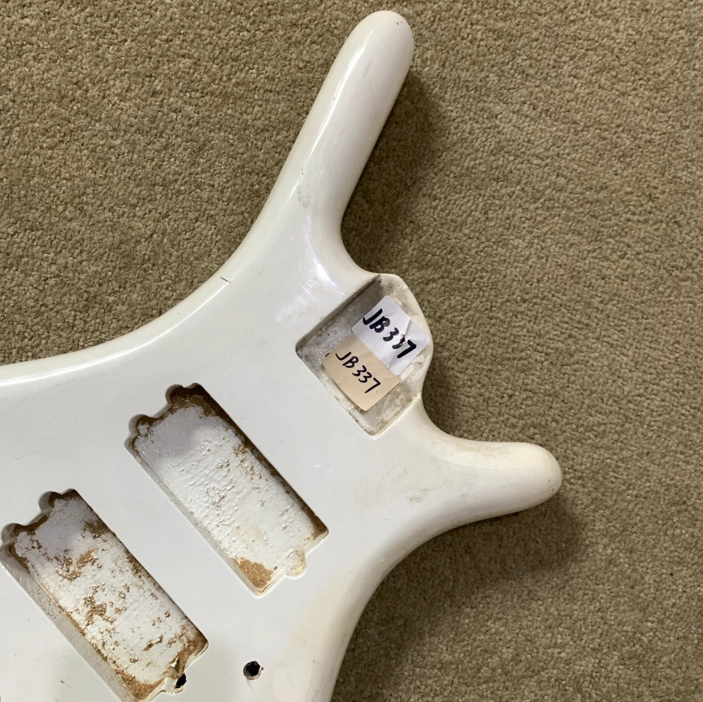 4 String Bass Body in White, Active Routing Fit Warwick