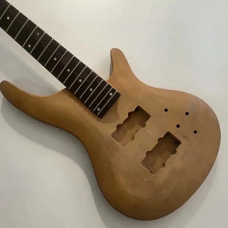 5 String Electric Bass Basswood Body with Maple Neck, Rosewood Fretboard