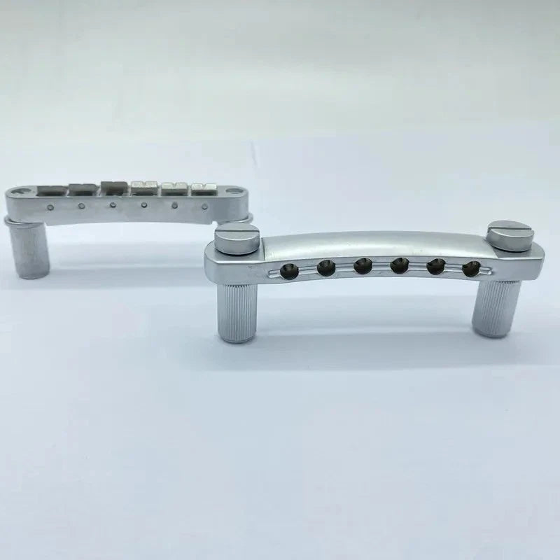 Satin Silver Guitar Tune O Matic Bridge Tailpiece For Epiphone,Ibane<wbr/>z,Gibson,ESP