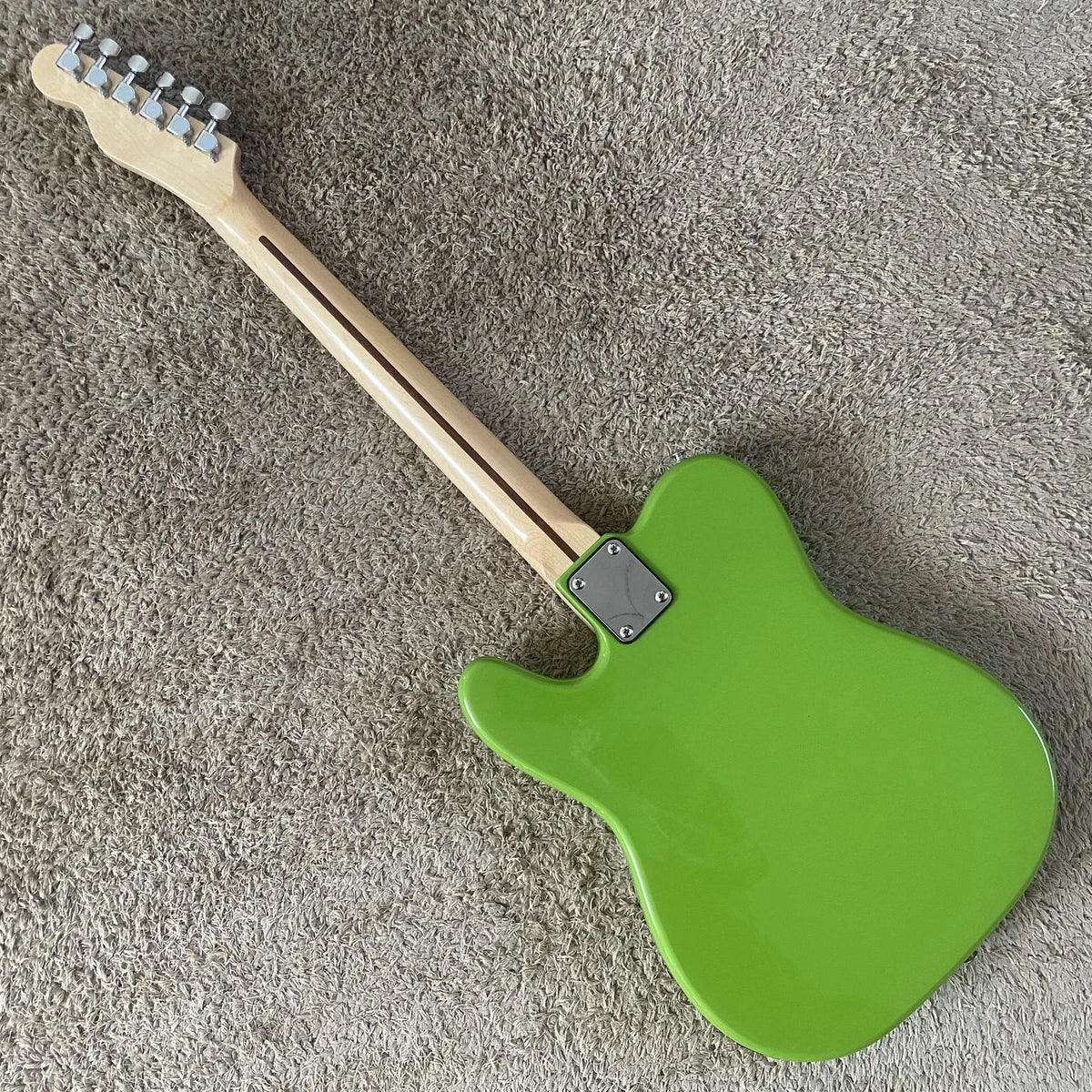 Grass Green Electric Guitar, Basswood Body, Maple Neck